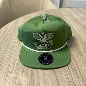 Playboy Tennis Club Golfer Hat Green Rope Snapback Lids Exclusive NWT